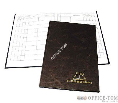 Książka korespondencyjna A-4  300 kartek - brąz Warta
