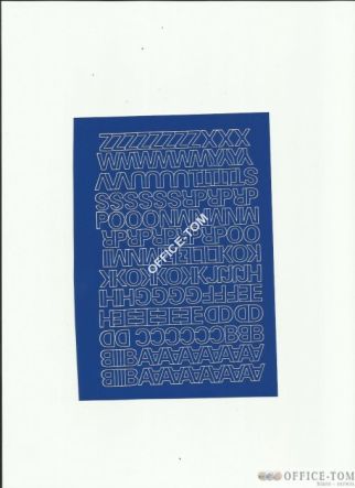 LITERY samoprzylepne 1cm (8szt) niebieski ARTDRUK