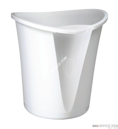 Kosz na śmieci LEITZ Allura, 18 litrów, Biały