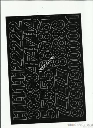 LITERY samoprzylepne 3cm (8szt) czerwone ARTDRUK