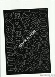 LITERY samoprzylepne 3cm (8szt) czerwone ARTDRUK