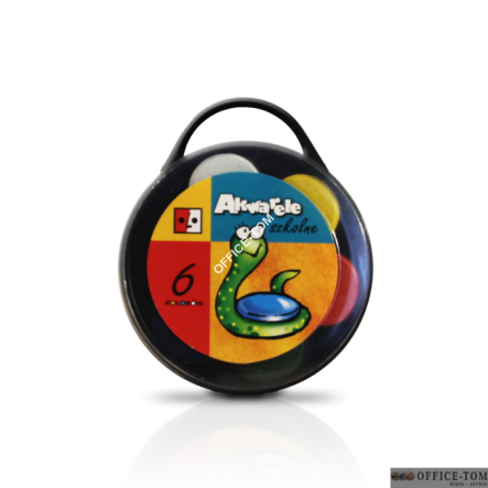 Farby akwarelowe szkolne 6 kolorów JEDNOŚĆ