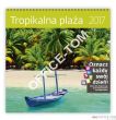 Kalendarz ścienny 2017 Tropikalna plaża  HELMA 30x30 LP63-17 - 14