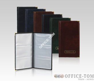 Wizytownik na 60 wizytówek LUX WI-13 Biurfol  Brąz