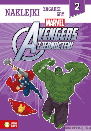 Książka Avengers. Naklejki, zabawy, gry 2 Zielona Sowa
