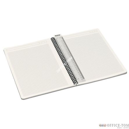 Kołonotatnik Office Card A4, w kratkę, żółty 46470015 Leitz