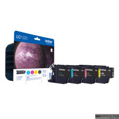 Tusz BROTHER (LC1220VALBP) czarny + niebieski + purpurowy + żółty 4szt