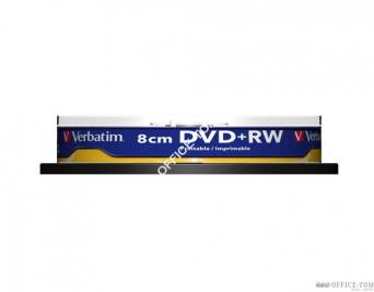 Płyta VERBATIM mini DVD+RW  cake 10  1,4GB  2x  do nadruku Photo