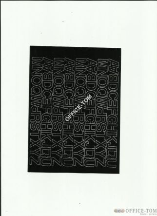 LITERY samoprzylepne 1.5cm(8szt) niebieski ARTDRUK