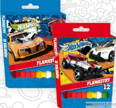 Flamastry 12 kol. HOT WHEELS  St.Majewski