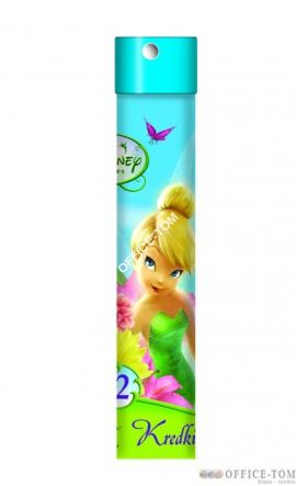 Kredki trójkątne 12 kolorów 18 cm w tubie matelowej WRÓŻKI DISNEY ST.MAJEWSKI