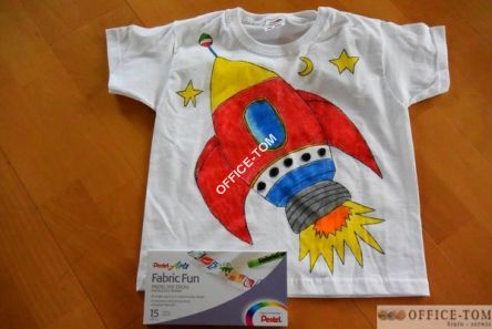 Zestaw kreatywny pastele do tkanin + torebka bawełniana PTS15+NM10