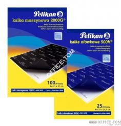 Kalka maszynowa PELIKAN 2000 G A4 100 arkuszy czarny