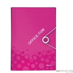 Teczka z przegródkami Leitz WOW , 6 przegródek, 250kartek A4 Metaliczna różowa