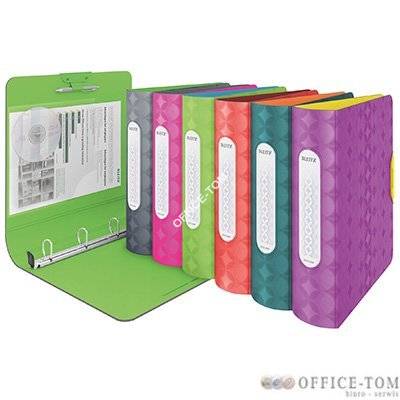 Segregator ringowy LEITZ Active Retro Chic, 4DR/30mm Softclick, neon czerwony