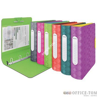 Segregator ringowy LEITZ Active Retro Chic, 4DR/30mm Softclick, neon czerwony