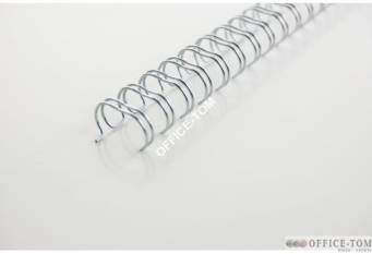 Grzbiety GBC drutowe 34 zwoje - 6mm - 100 szt. Białe