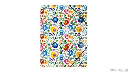 Teczka z gumką PP z nadrukiem FOLK BIURFOL TGN-01-02