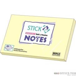 Notes samoprzylepny 127x76 żółty pastel STICK`N 100k. 21009
