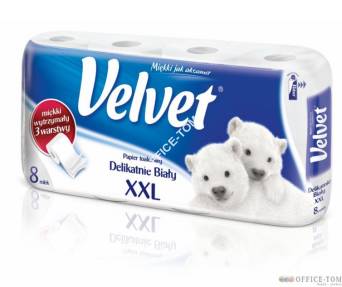 Papier toal.VELVET (8szt.) biały