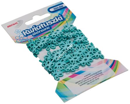 Łańcuszek Kwiatki 1m KSL3 niebieski, Brewis