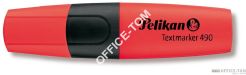 Zakreślacz 490 CZERWONY /10/ PELIKAN