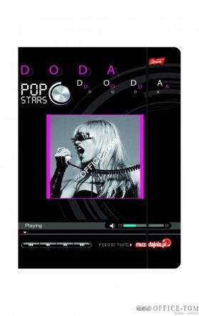 Teczka z gumką A4, POP STARS UNIPAP