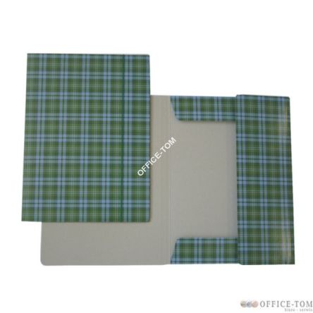 Teczka lakierowana z gumką, A4, zielona kartka Esselte