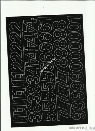 LITERY samoprzylepne 3cm (8szt) czarne ARTDRUK