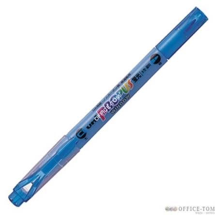 Zakreślacz dwustronny PUS-102T UNI niebieski