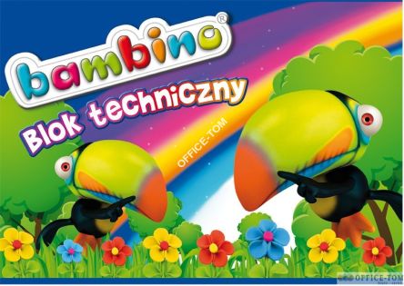 Blok techniczny A4, 10k BAMBINO