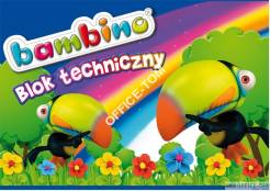 Blok techniczny A4, 10k BAMBINO
