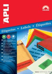 Etykiety APLI 210,0x297,0  Niebieski 20ark 20szt