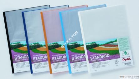 Skoroszyt PENTEL prezentacyjny standard 15 kieszeni s/błękitny