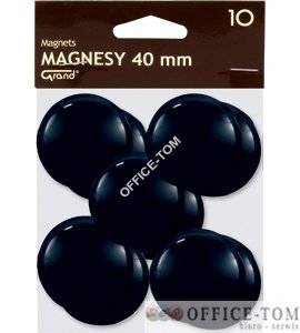 Magnesy średnica 40 mm czarny 10 szt. Grand