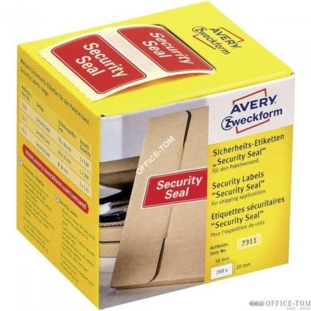Plomba zabezpieczająca do przesyłek AVERY ZWECKFORM