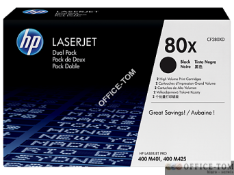 Toner HP 80X (CF280XD) czarny 2x6800str 2szt
