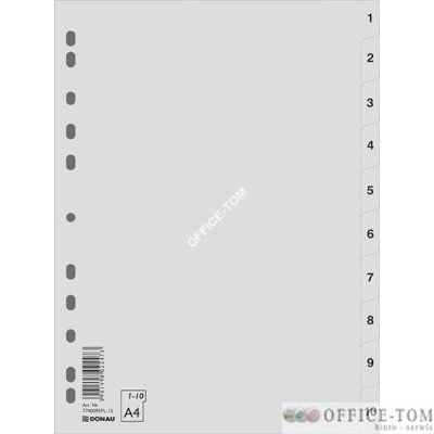 Przekładka Donau PP A4 SZARA 1-10