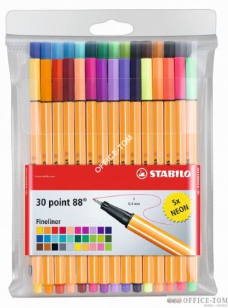 Cienkopis STABILO POINT 88 komplet 30 szt