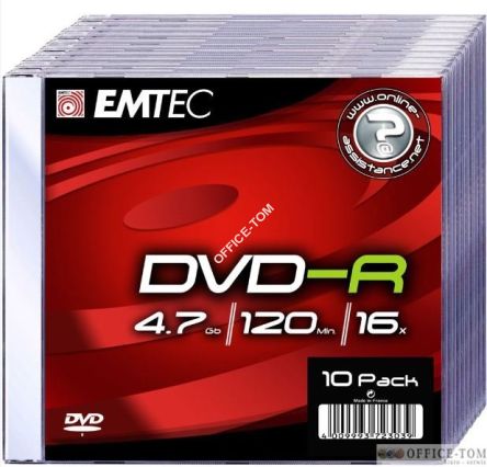 Płyta EMTEC DVD-R 4.7GB x16 Slim Jawel Case