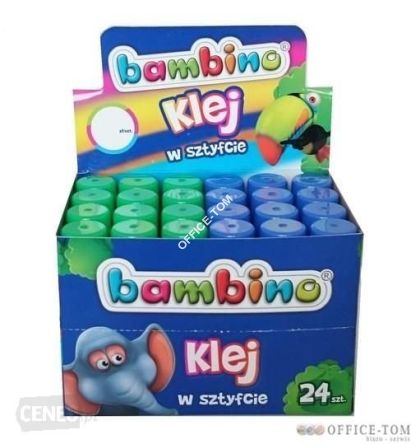 Klej w sztyfcie BAMBINO 15 g, 24 sztuki, display
