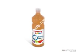 Farba Tempera Premium 1000ml, rudy Happy Color