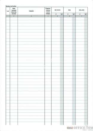 Księga Kontowa MICHALCZYK I PROKOP A4 16 kartek