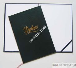 Okładka na dyplom z napisem, zieleń
