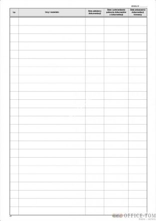 Ewidencja dokumentacji kierowcy MICHALCZYK I PROKOP A4 album 40 kartek