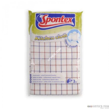 Kitchen cloth 3 szt. Bawełniana ścierka kuchenna 97021038 Spontex