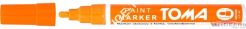 Marker olejowy z farbą, końcówka 2,5mm - pomarańczowy Toma