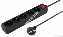 Listwa zasilająca TITANUM 5 GNIAZD przepięciowa z uziemieniem WŁ 1,5M CZAR