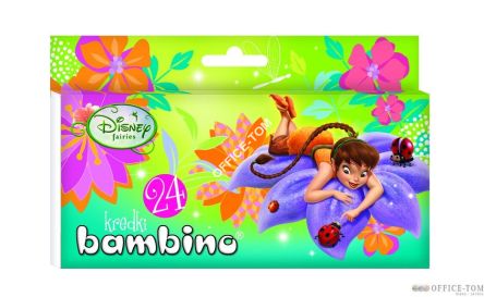 Kredki BAMBINO  2kol.   w pud.kart. WRÓŻKI  DISNEY St.Majewski