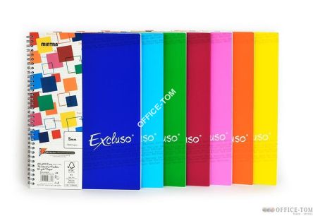 Kołonotatnik EXCLUSO DOUBLE WIRE A4, 72kartki, linia